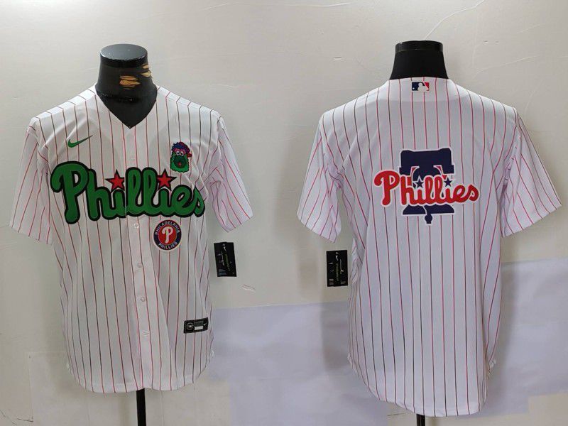 Men Philadelphia Phillies Blank White stripe Joint Name 2024 Nike MLB Jersey style 9023->philadelphia phillies->MLB Jersey